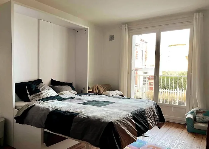 Vue Mer, Balcon, 50m & Village, Au Calme - Centre Historique, 2p Pour 4 Maximum Villers-sur-Mer